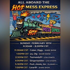 LIVE SHOW TRAIN - join us for deals, fun, giggles, & good vibes!!